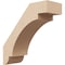Ekena Millwork 5-inch W x 14-inch D x 14-inch H Aspen Rough Cedar Woodgrain TimberThane Knee Brace, Primed BRCUR05X14X14ASPRCPR - alternate 1